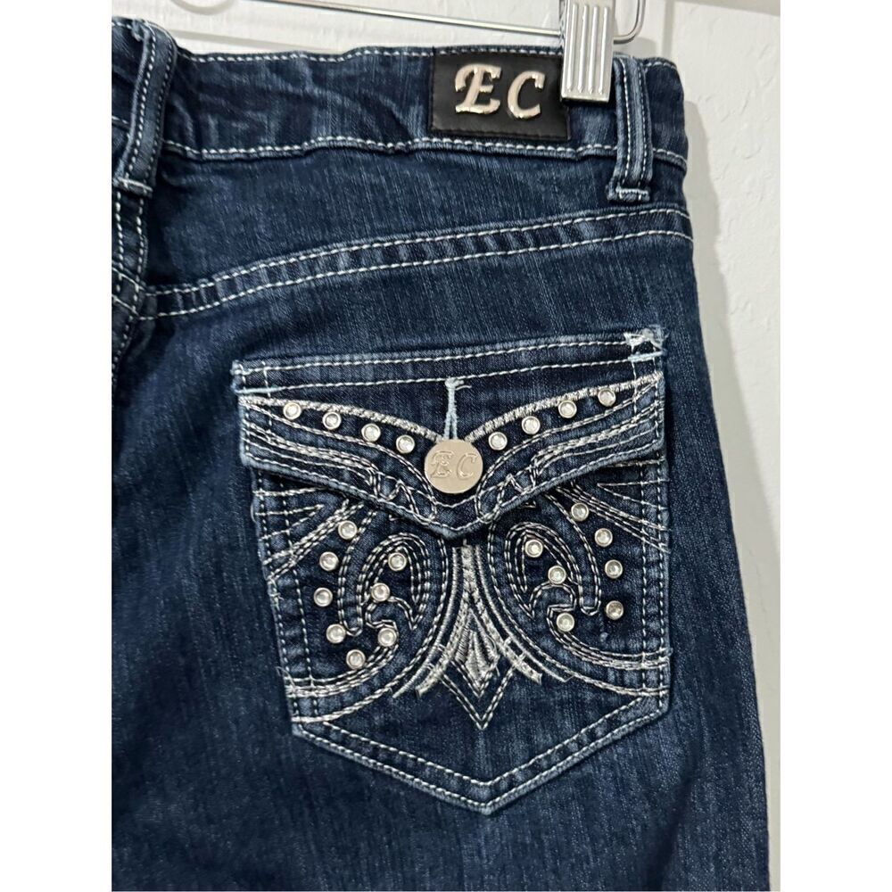 EC Embroidered Rhinestone size 10 jeans - Picture 5 of 6
